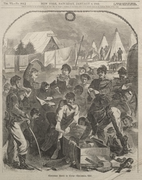 Christmas Boxes in Camp - Christmas, 1861