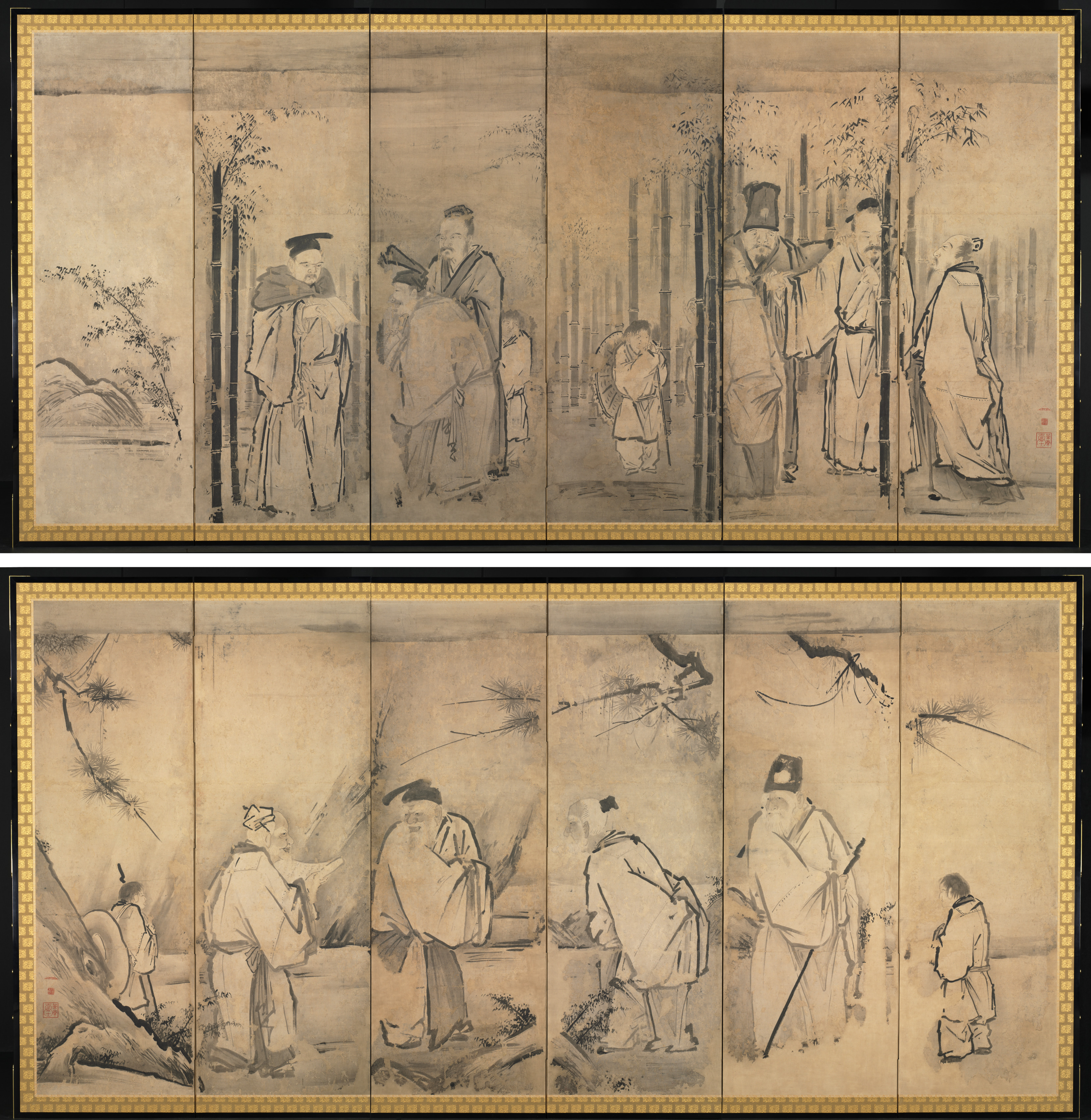 Seven Sages of the Bamboo Grove; Four Elders of Mt. Shang