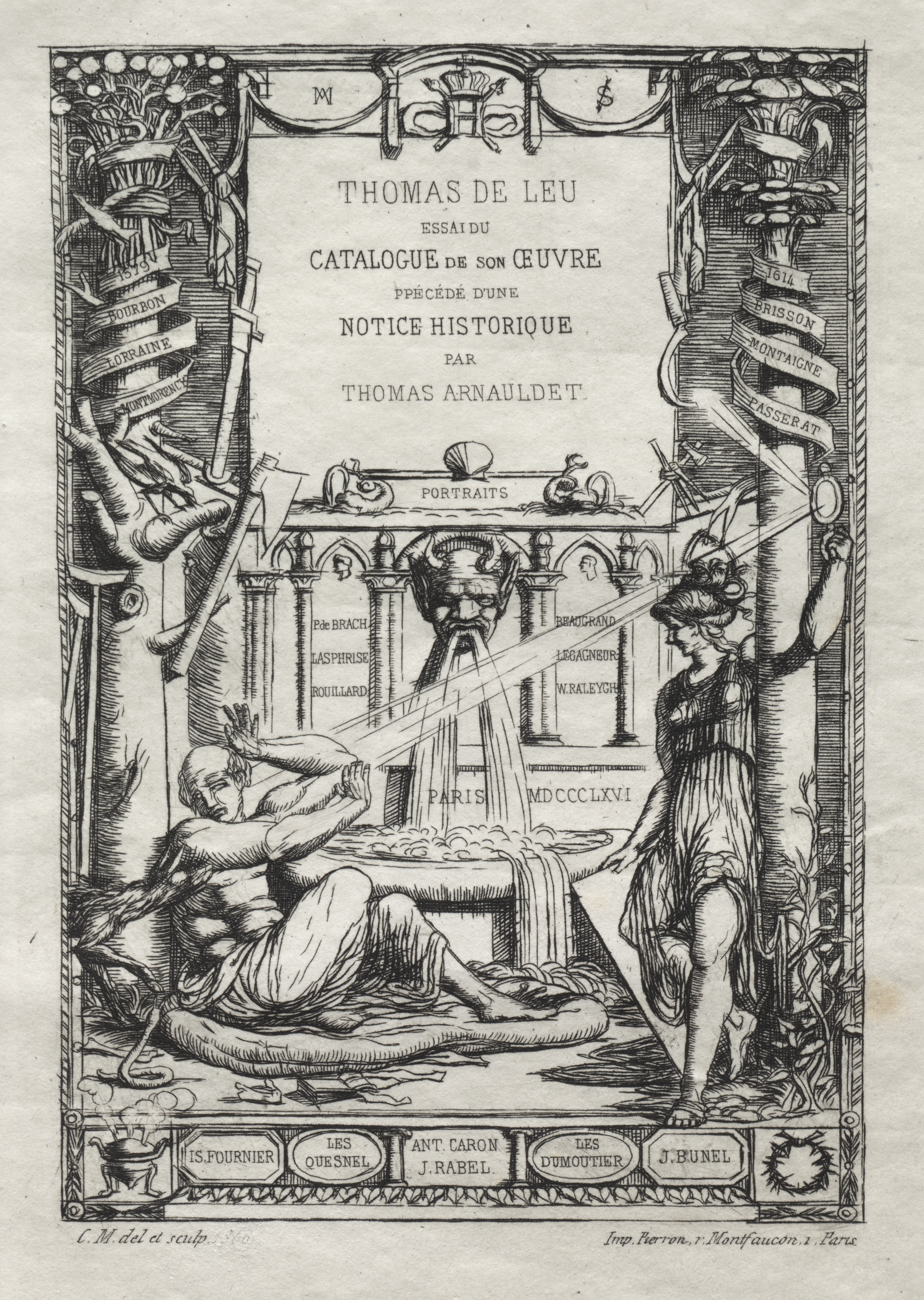 Frontispiece for a Catalogue of the Engravings of Thomas de Leu