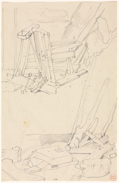 Studies of Wood and Farm Implements
