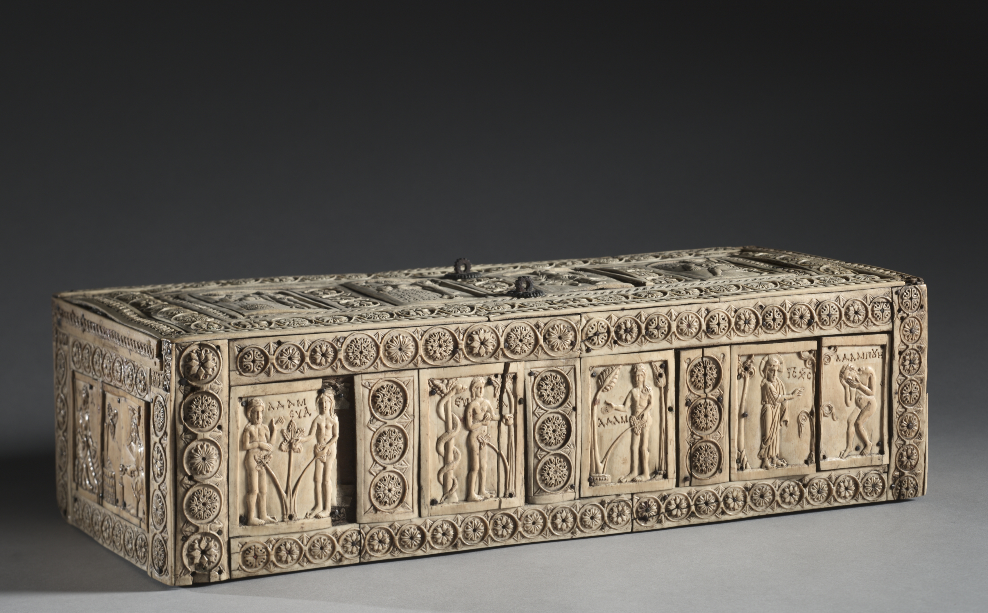 Ivory Box with Scenes of Adam and Eve