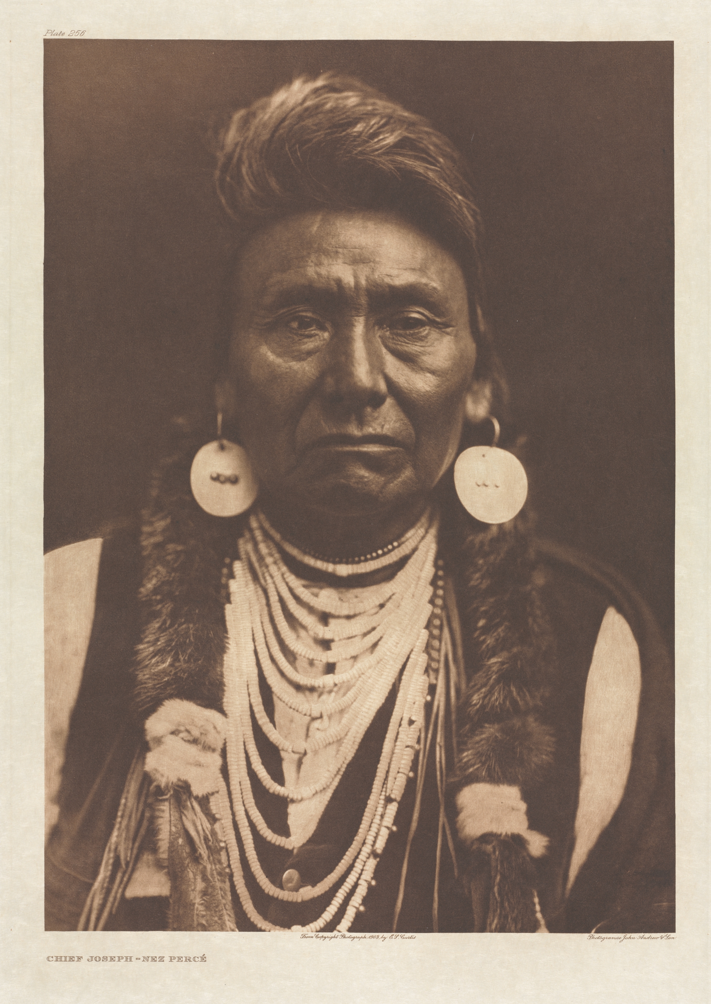 Portfolio VIII, Plate 256: Chief Joseph - Nez Percé