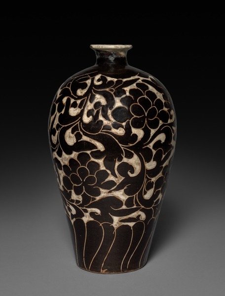 Vase with Peony Decoration