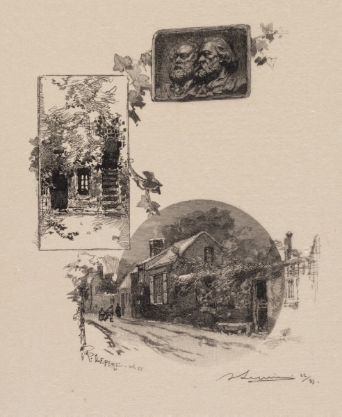 Fontainebleau Forest: Entry to Rousseau's Studio and the Millet Home (La Forêt de Fontainebleau: Entrée de l'atelier de Rousseau et maison de Millet)