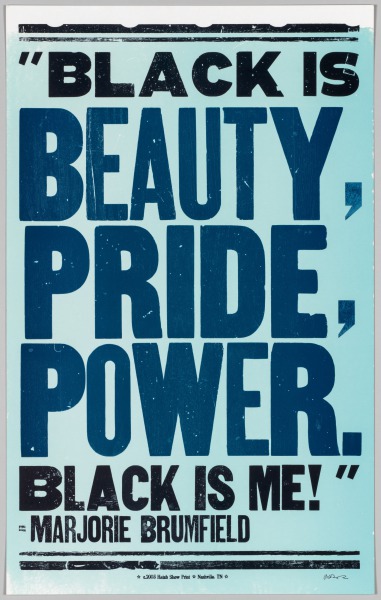 The Bad Air Smelled of Roses: Black is Beauty, Pride, Power. Black is Me!