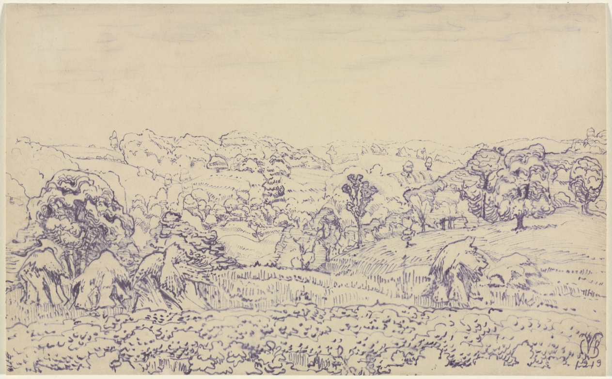 Midsummer Landscape (Valley of the Little Beaver), Charles Burchfield, 1919