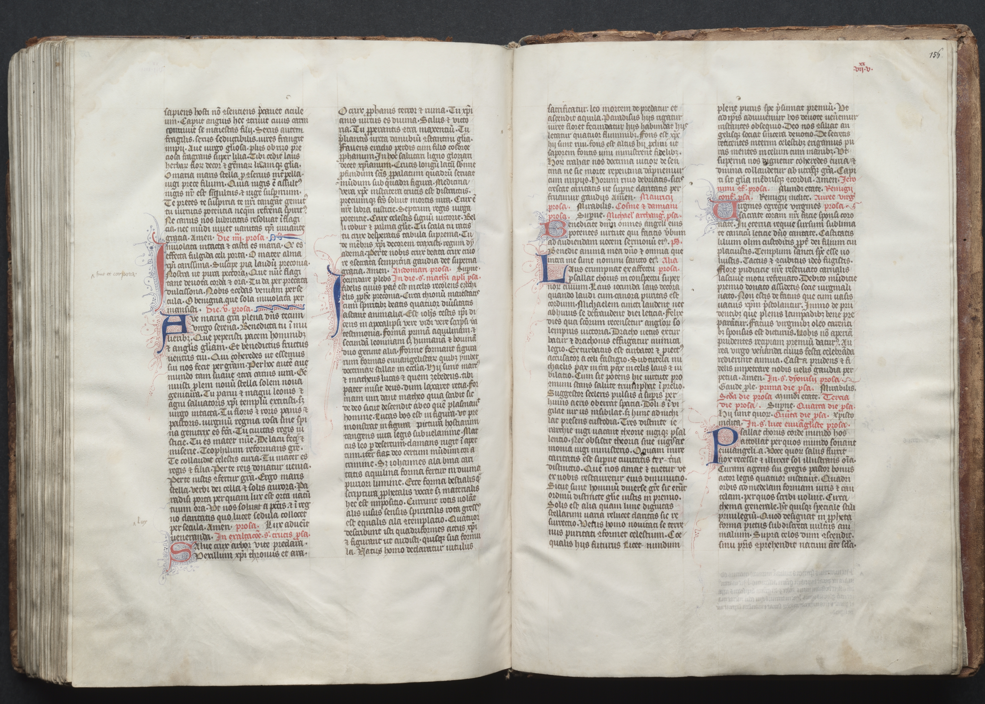 The Gotha Missal:  Fol. 155v, Text