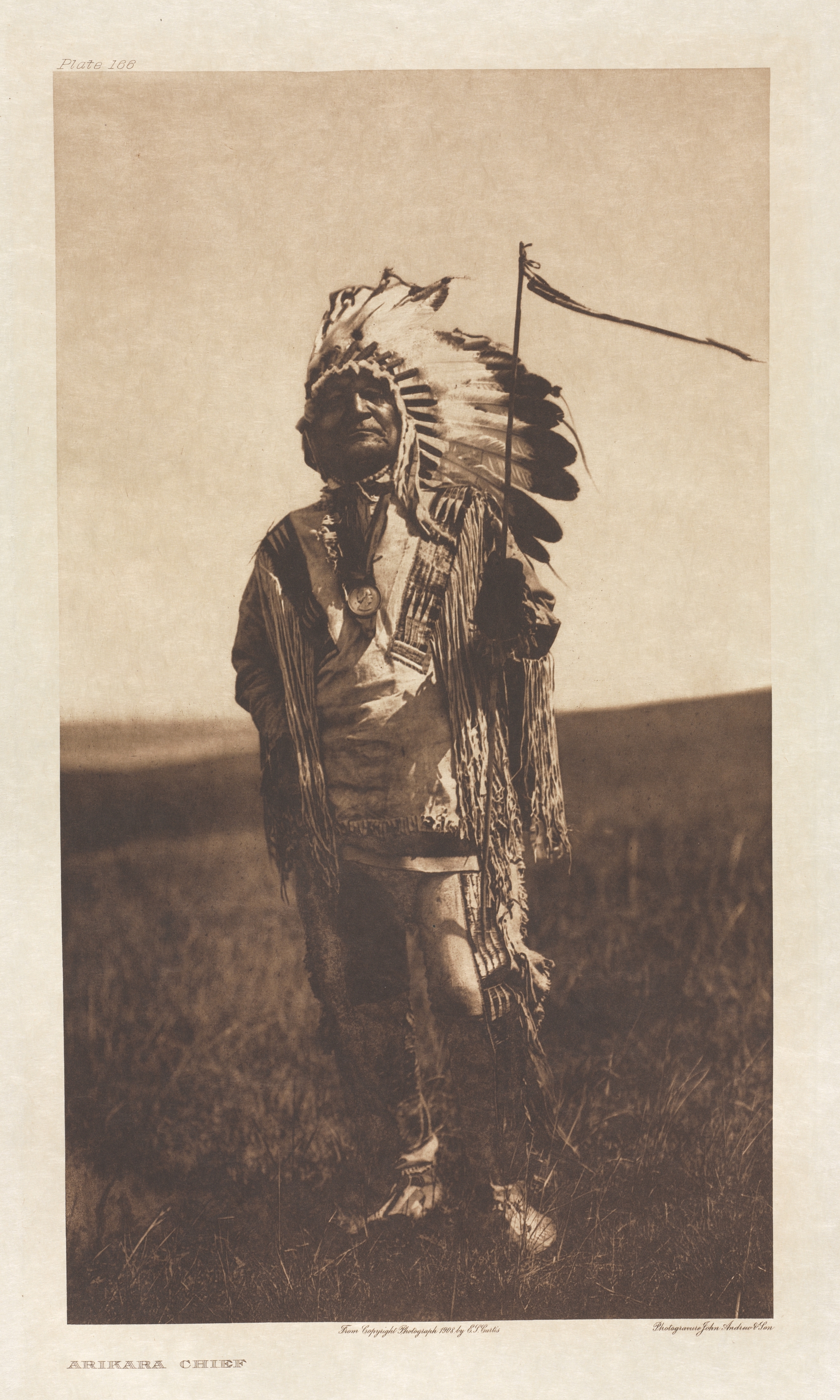 Portfolio V, Plate 166: Arikara Chief