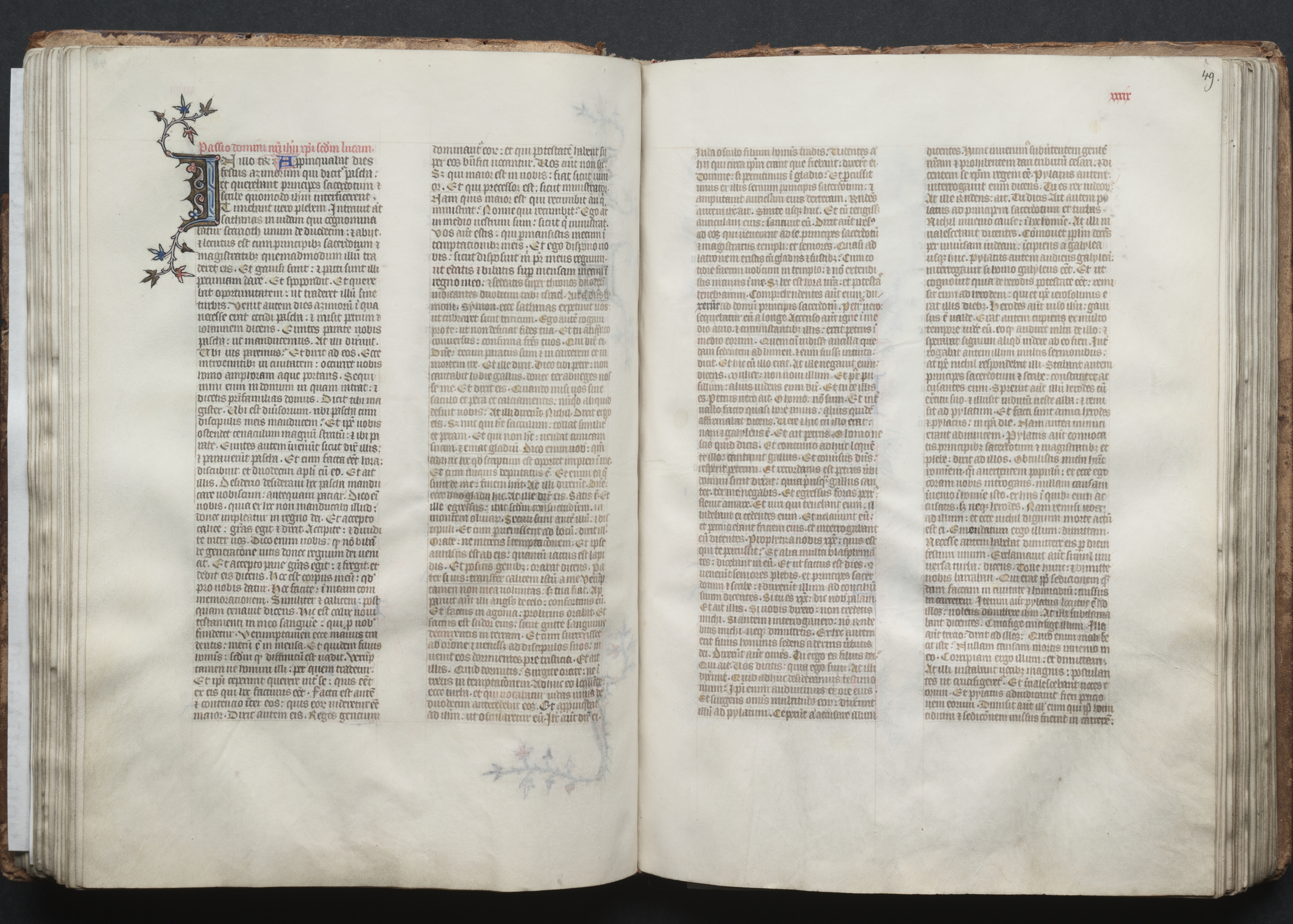 The Gotha Missal:  Fol. 49r, Text