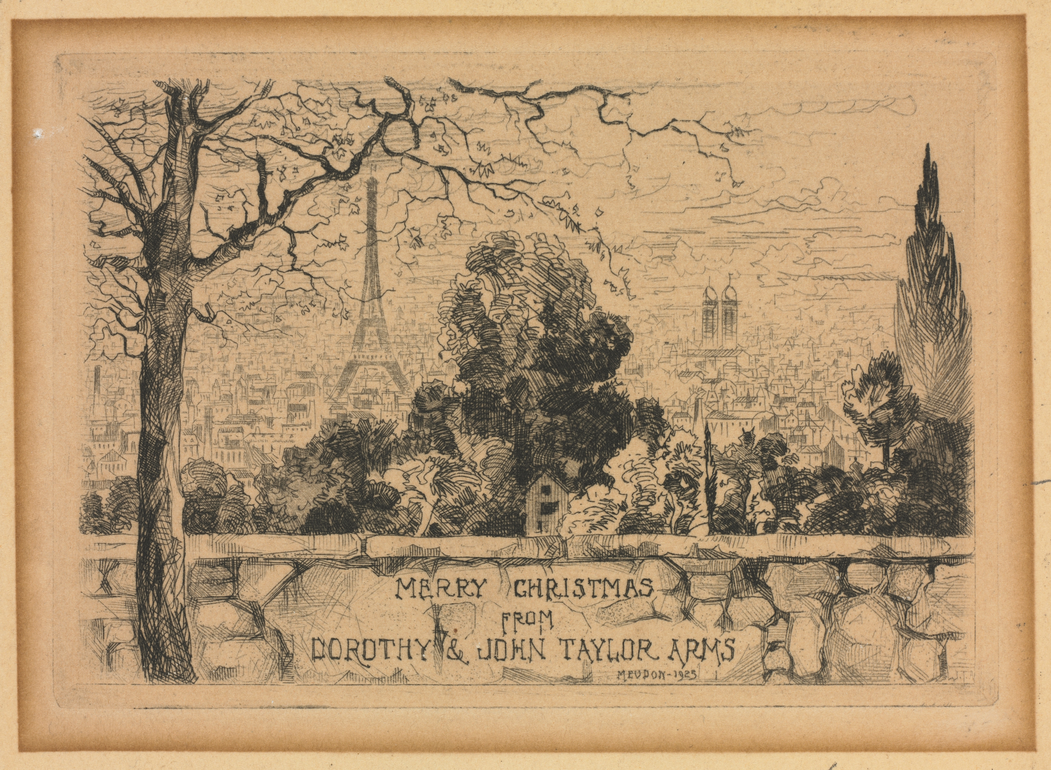 Christmas Card Series No. 8: Merry Christmas from Dorothy and John Taylor Arms