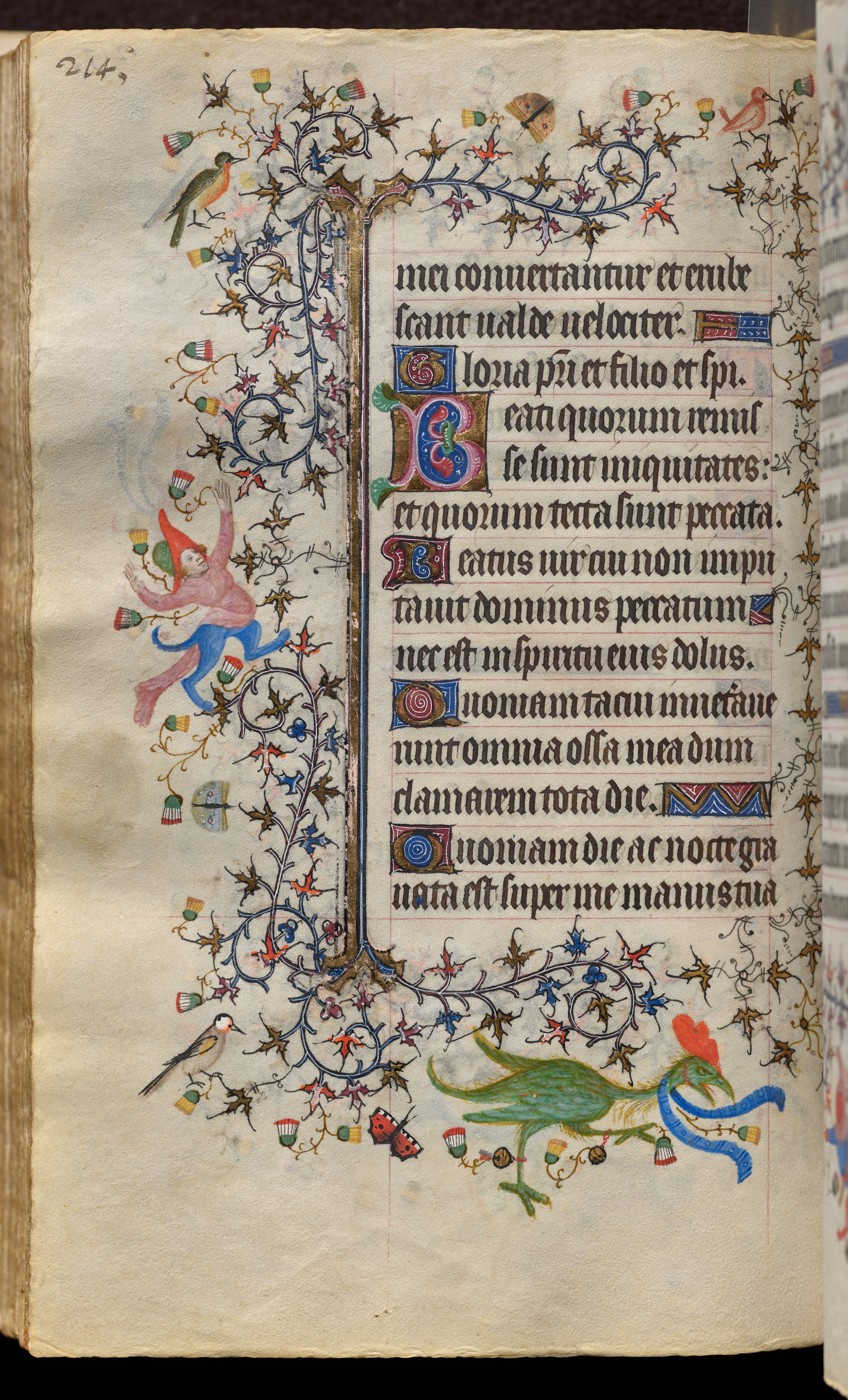 Hours of Charles the Noble, King of Navarre (1361-1425): fol. 107v, Text