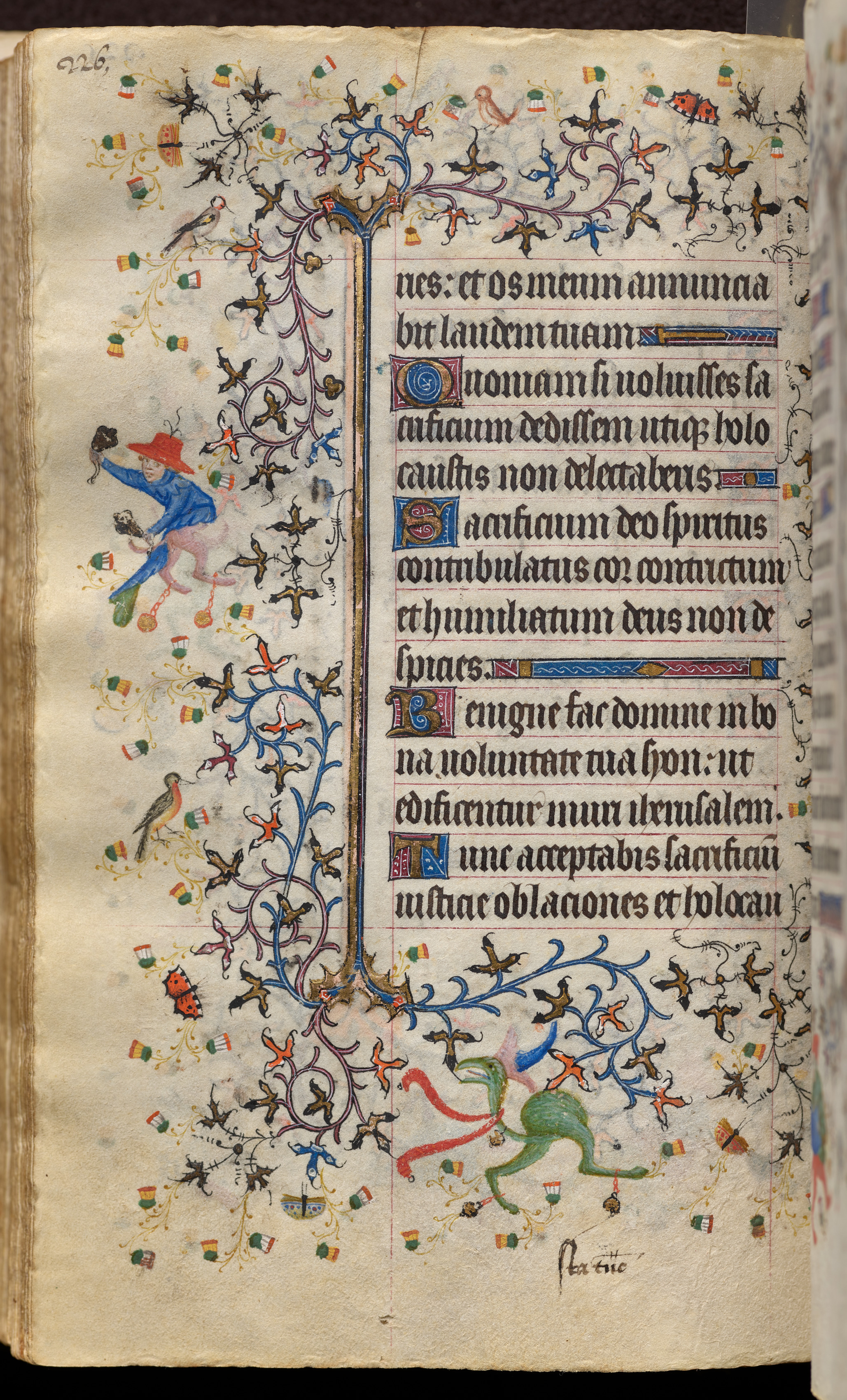 Hours of Charles the Noble, King of Navarre (1361-1425): fol. 113v, Text
