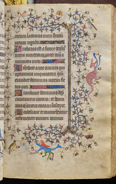 Hours of Charles the Noble, King of Navarre (1361-1425): fol. 107r, Text