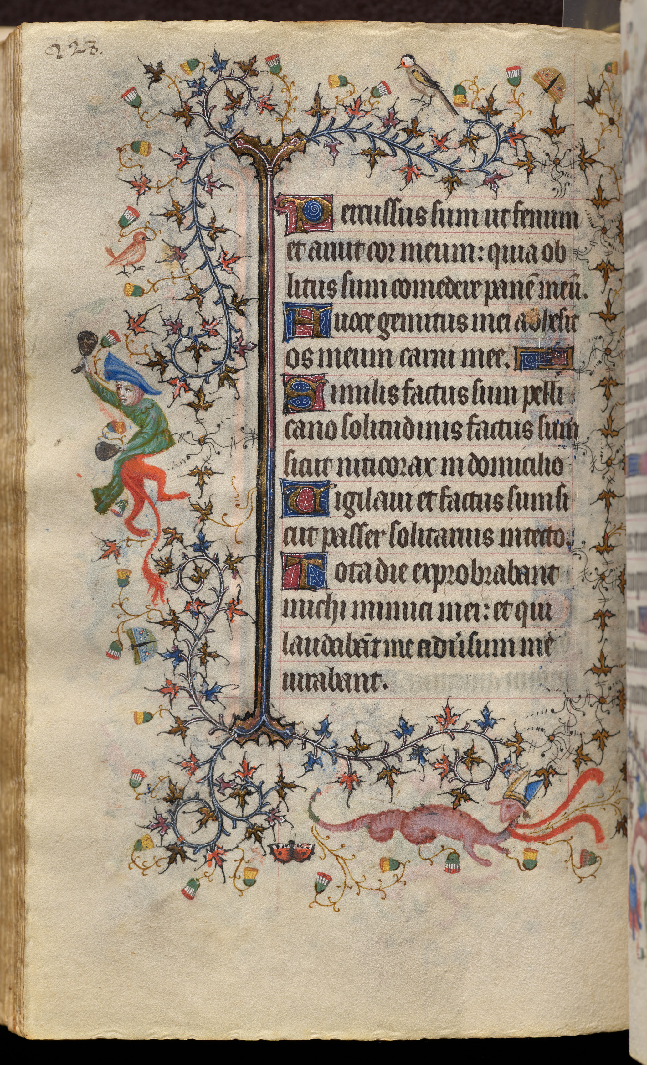 Hours of Charles the Noble, King of Navarre (1361-1425): fol. 114v, Text