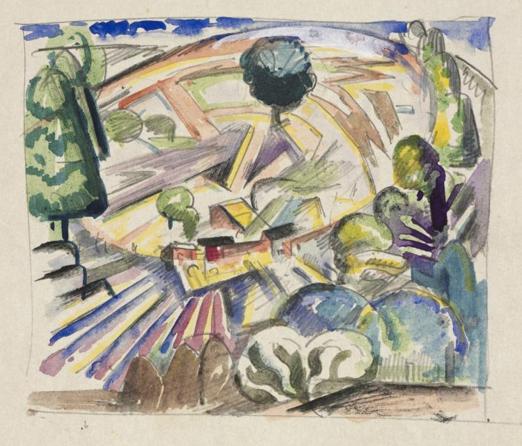 Sketch: Centrifical House (45 of 100), William Sommer, c. 1920s–40s