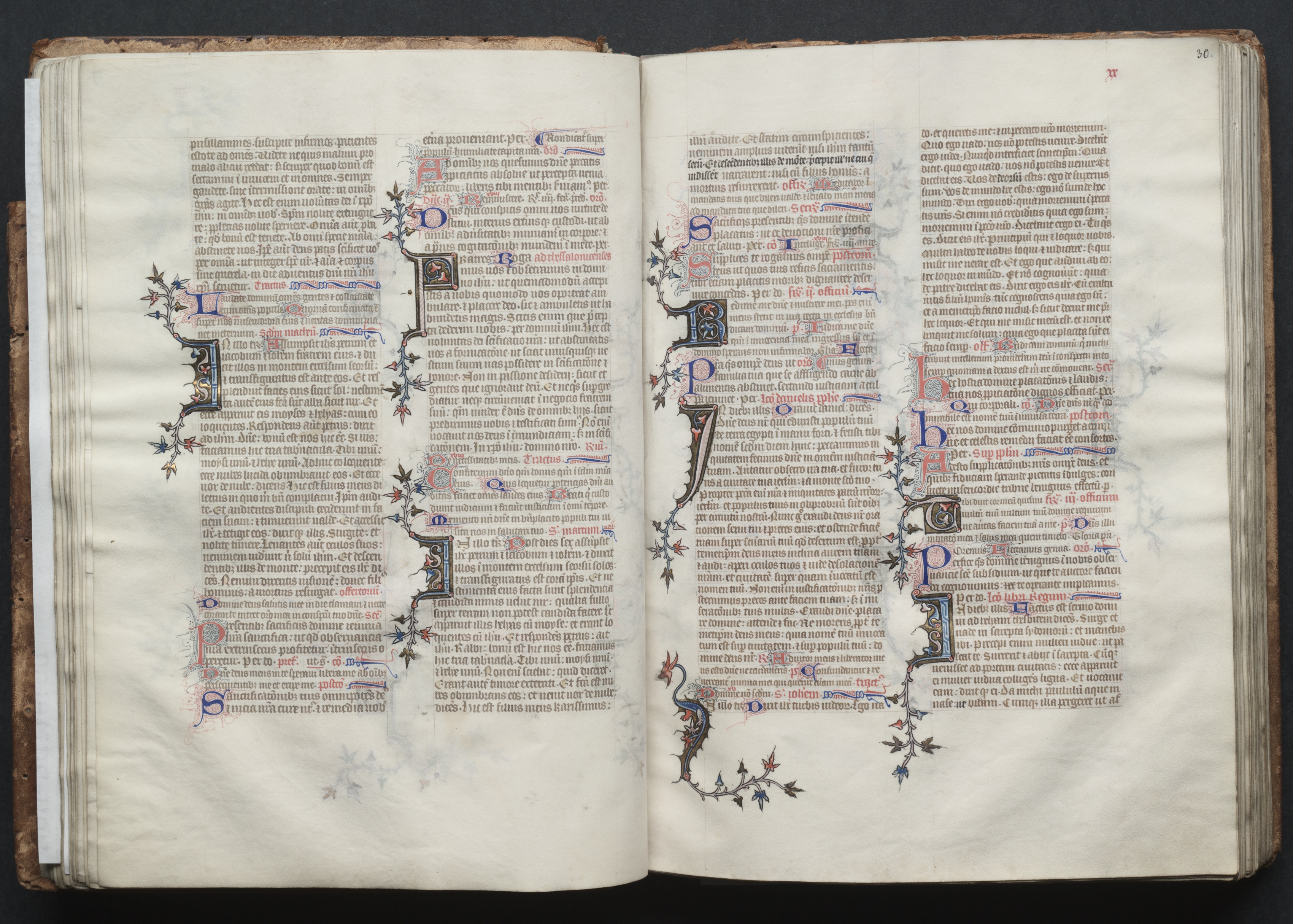 The Gotha Missal:  Fol. 30r, Text