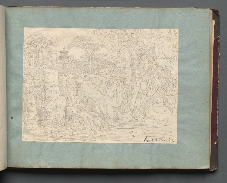 Album with Views of Rome and Surroundings, Landscape Studies, page 36a: Roman View