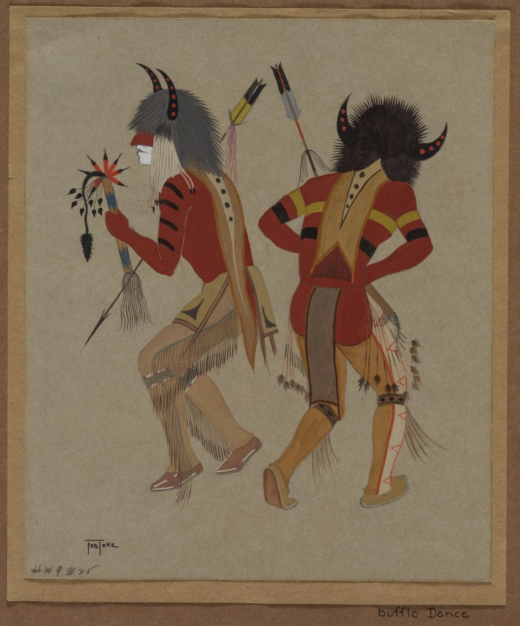 Buffalo Dance, Monroe Tsa To Ke, c 1920s