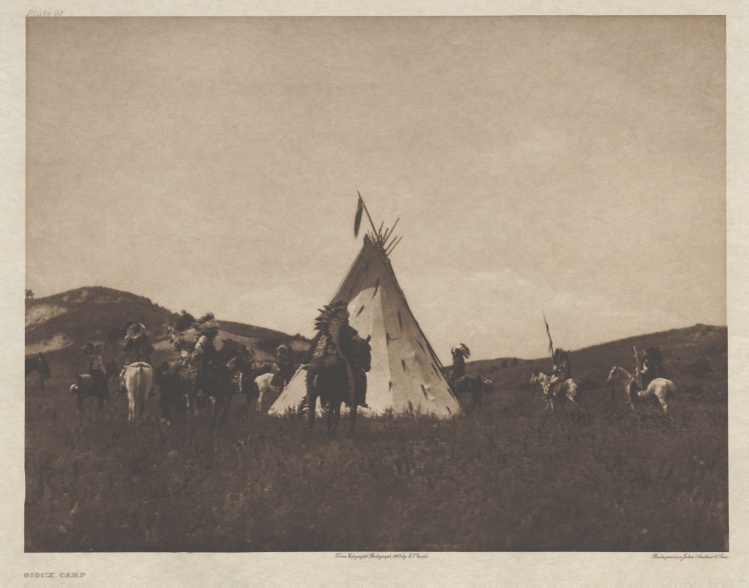 Portfolio III, Plate 93: Sioux Camp