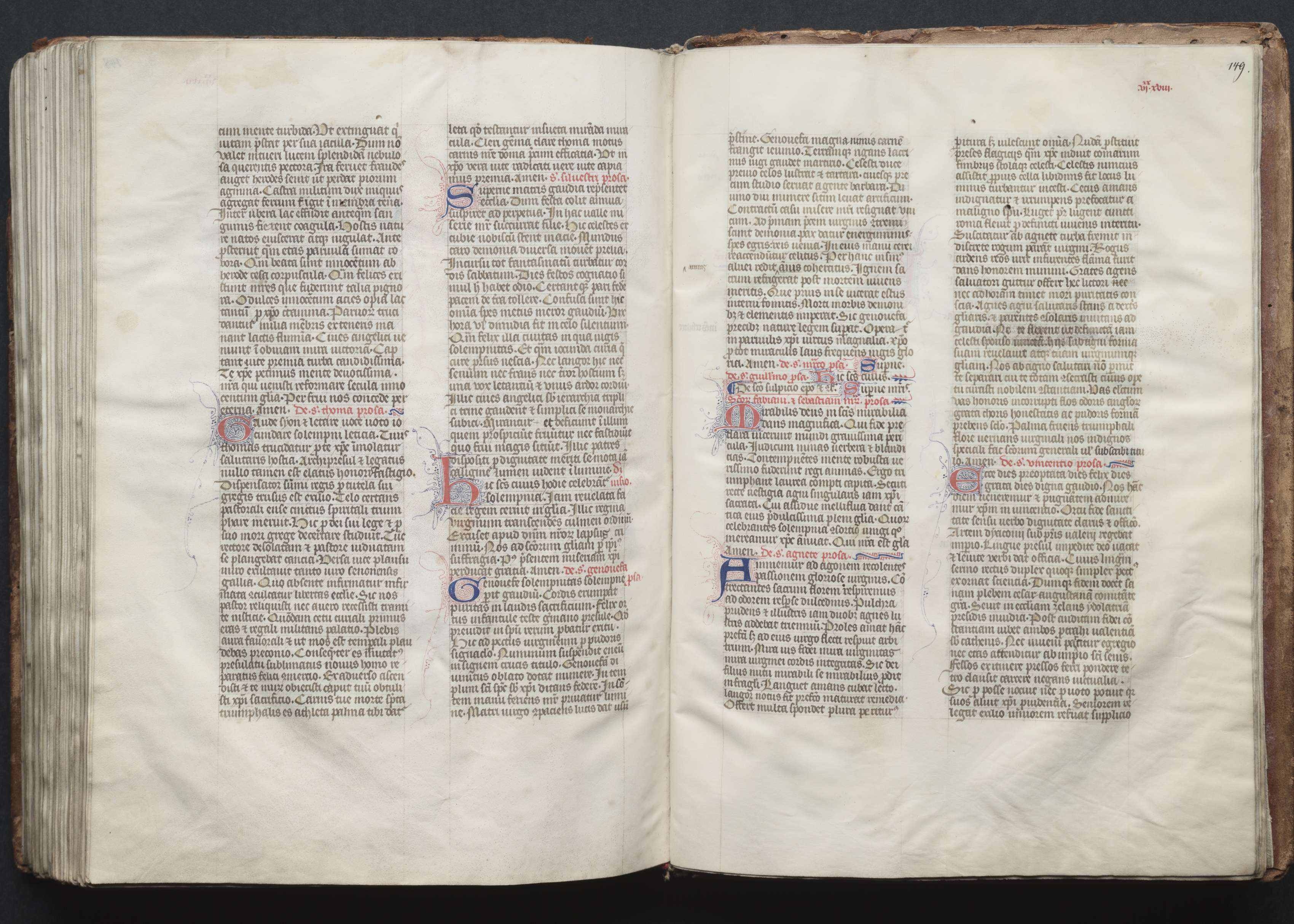 The Gotha Missal:  Fol. 148v, Text