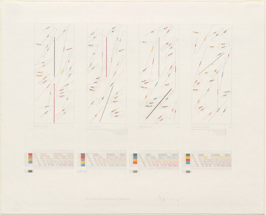 Mondrian Linear Series/BWG/Combinations, John Pearson, 1976