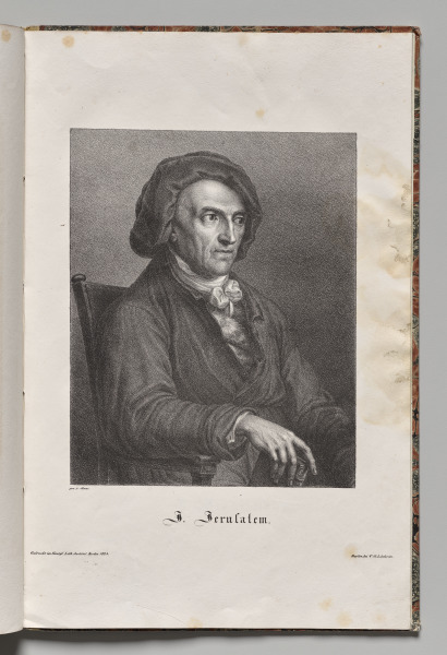 Germany's Famous Authors:  Portrait of Johann Friedrich Wilhelm Jerusalem