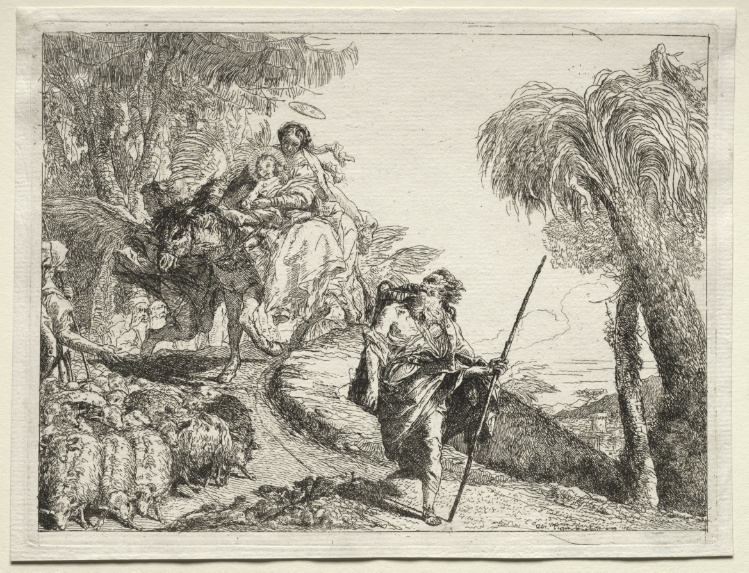 Flight into Egypt:  The Holy Family and the Flock of Sheep