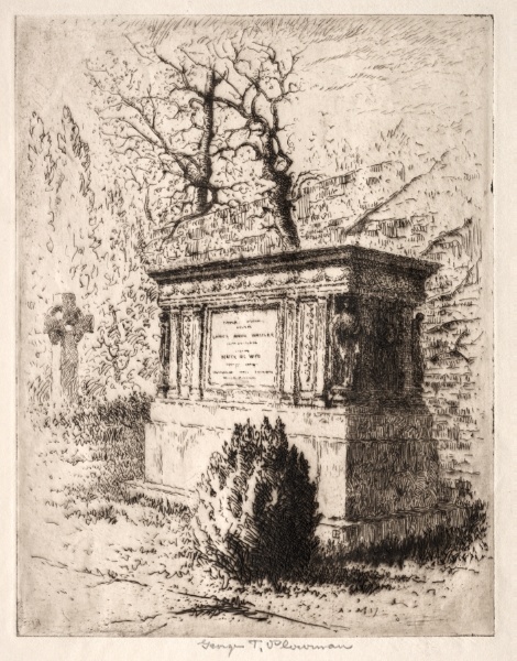 Whistler's Tomb, Chiswick, London
