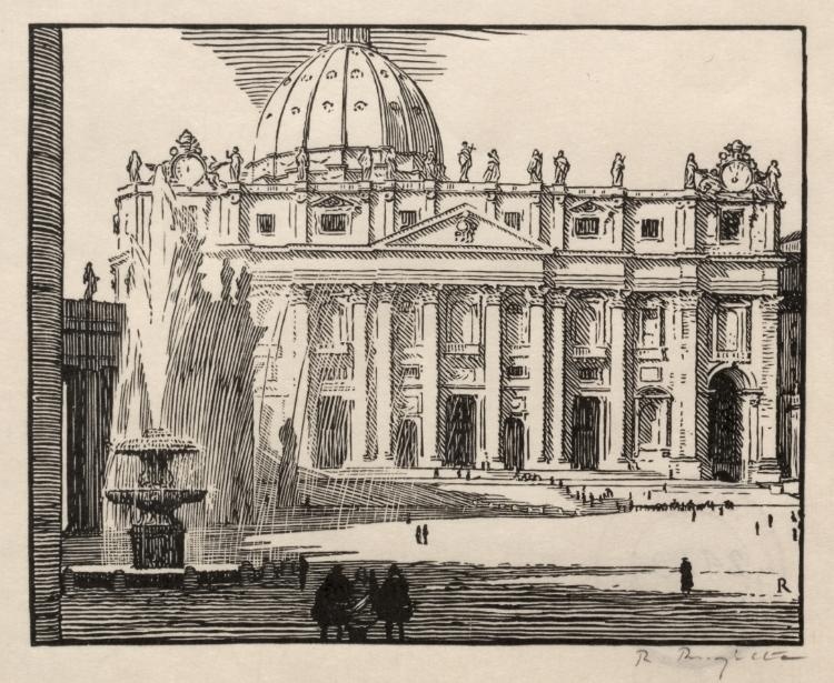Illustration from "Fountains of Papal Rome"