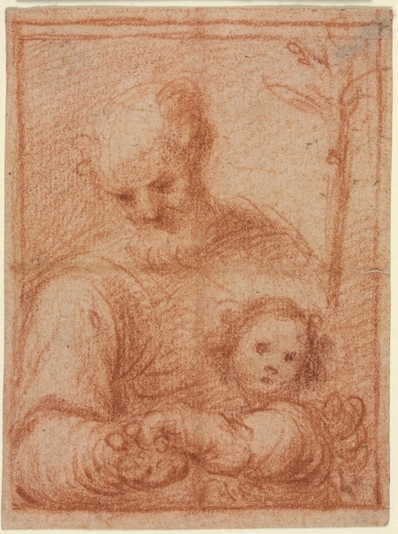 Joseph and Child (recto)