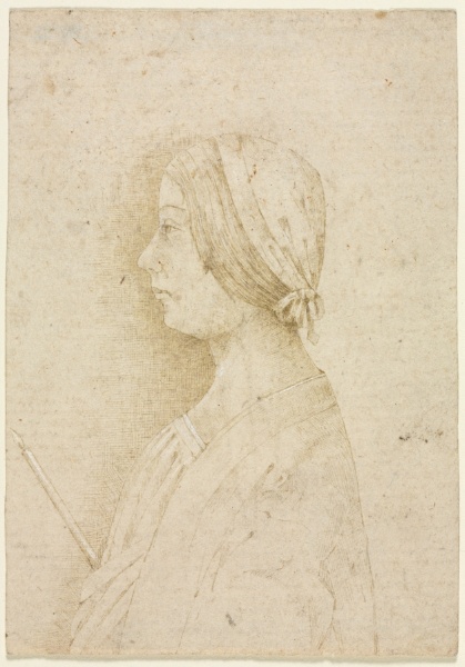 Profile of a Girl Holding a Candle