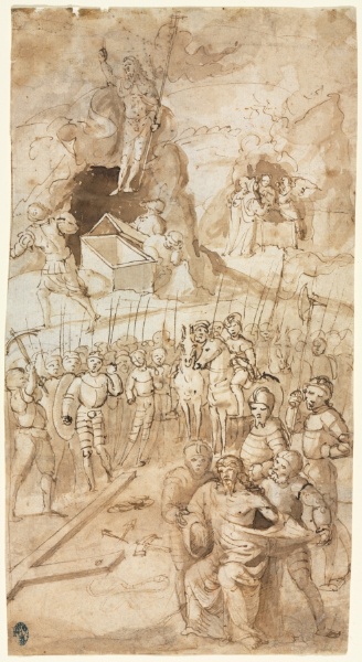 Three Scenes from the Passion of Christ (recto)