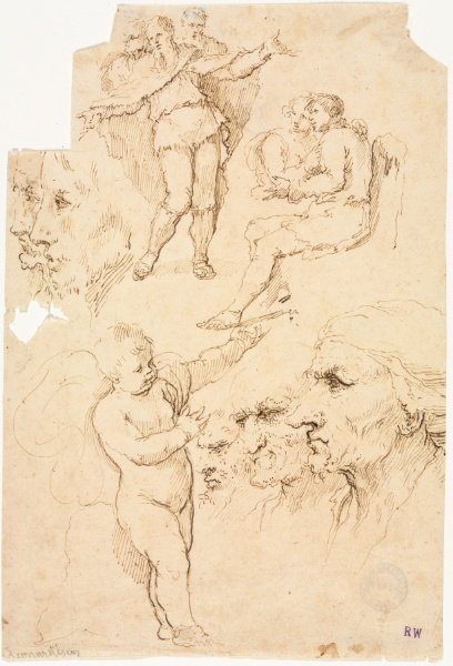 Sketches of Heads and Figures