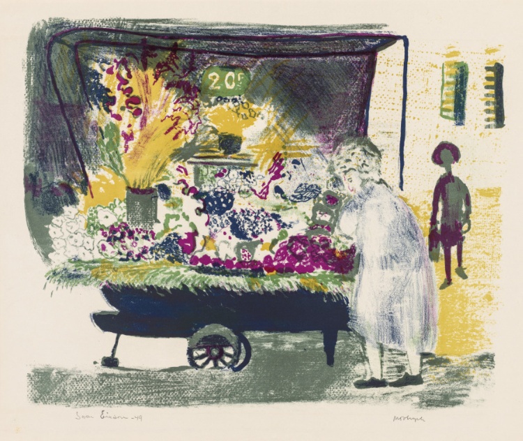 Flower Vendor's Cart, Paris