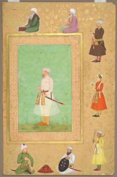 Portrait of Asaf Khan (1569–1641), from the Late Shah Jahan Album