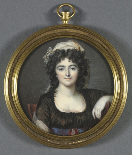 Portrait of a Woman in a Brown Dress