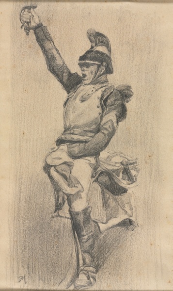 Soldier with Upraised Arm