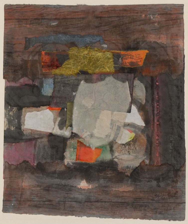 Collage with Large Grey Form, Ulfert Wilke, 1961