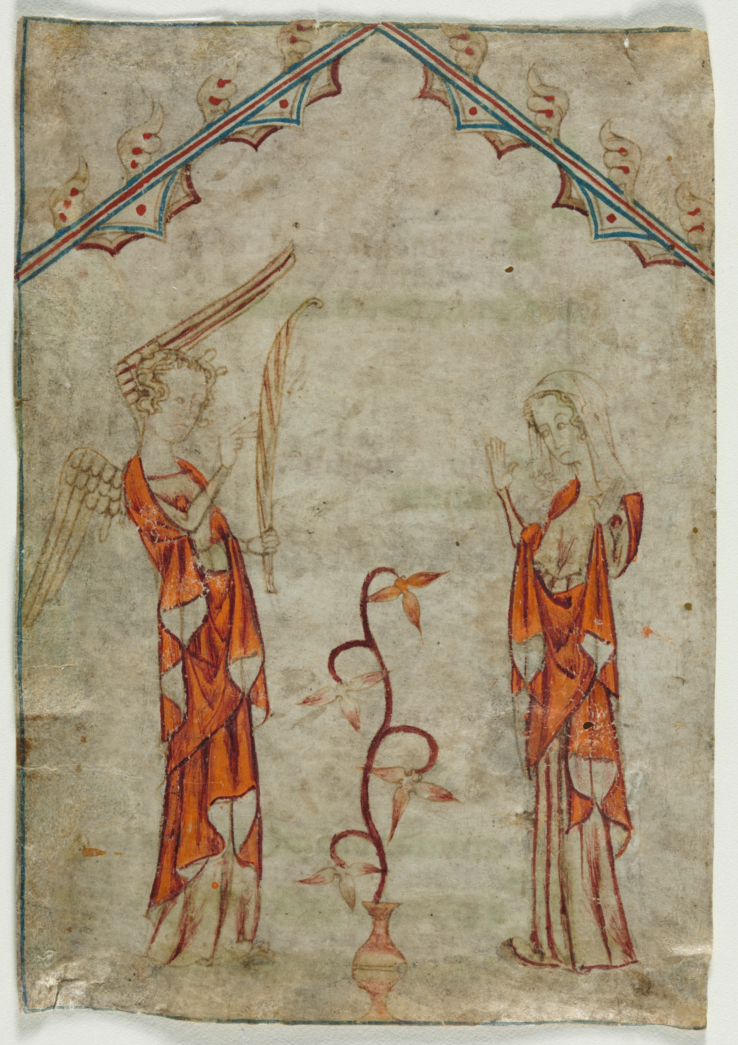 Leaf Excised from a Psalter: The Annunciation