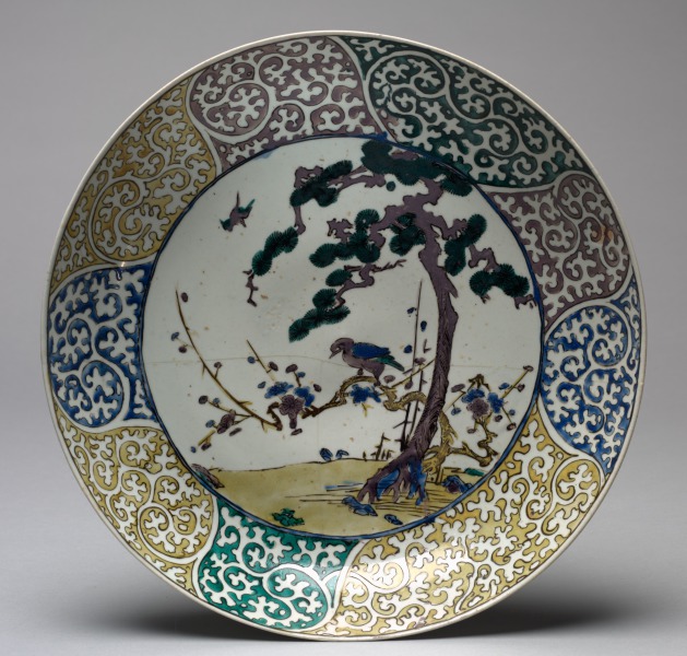 Plate with Bird and Flower