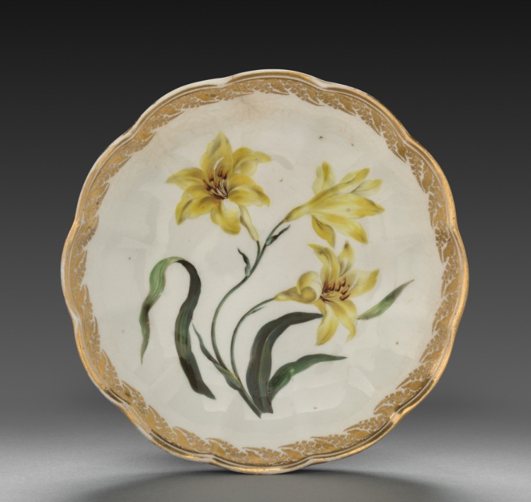Bowl from Dessert Service: Smaller Yellow Lily