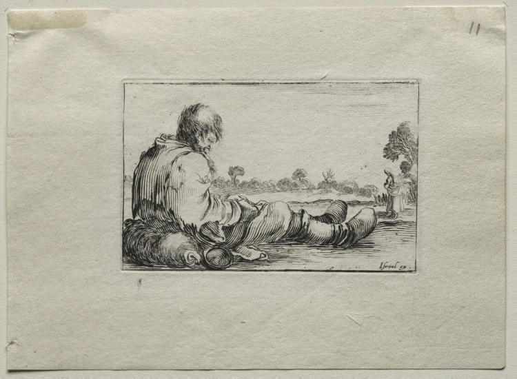 Caprices:  Seated Beggar