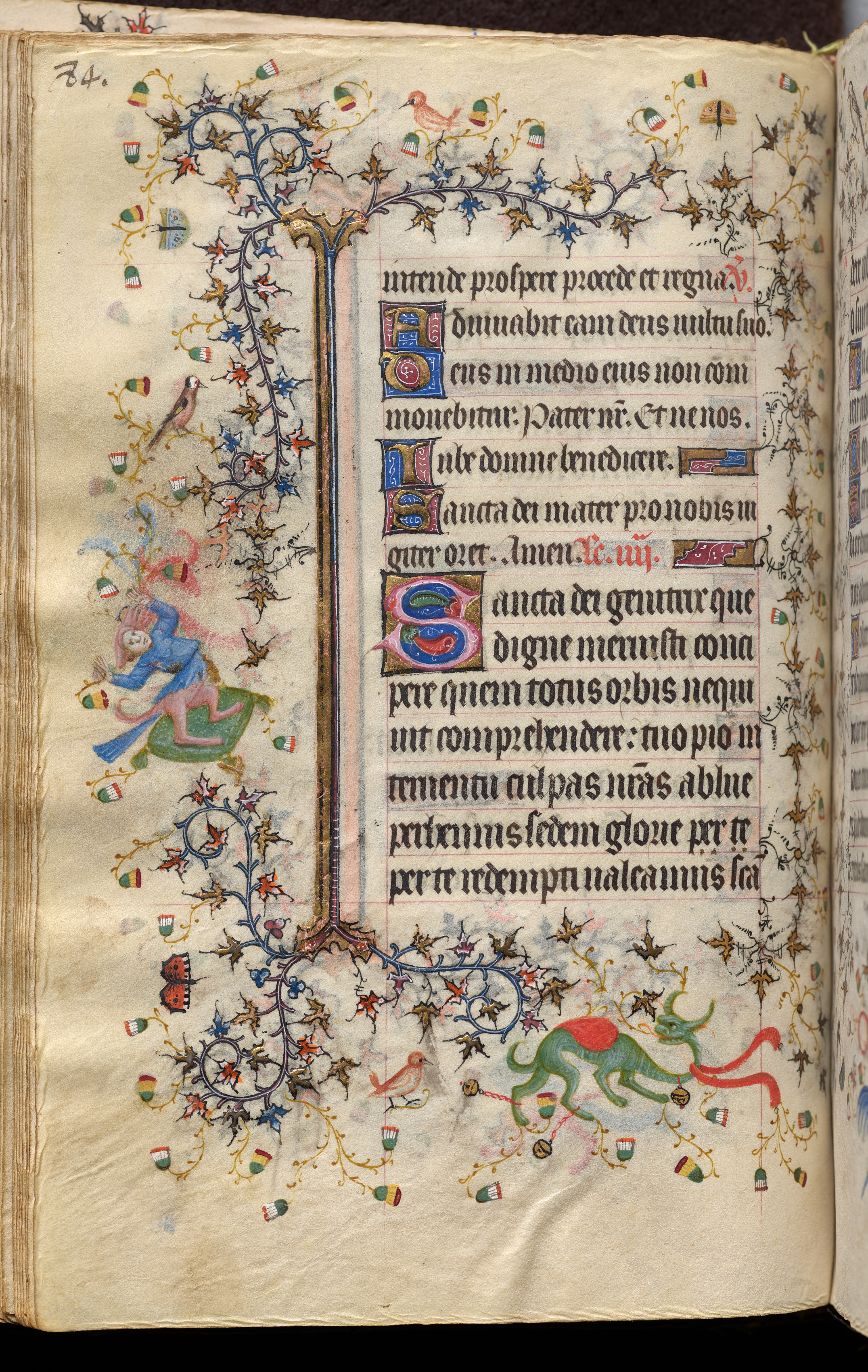 Hours of Charles the Noble, King of Navarre (1361-1425): fol. 42v, Text