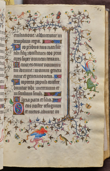 Hours of Charles the Noble, King of Navarre (1361-1425): fol. 40r, Text