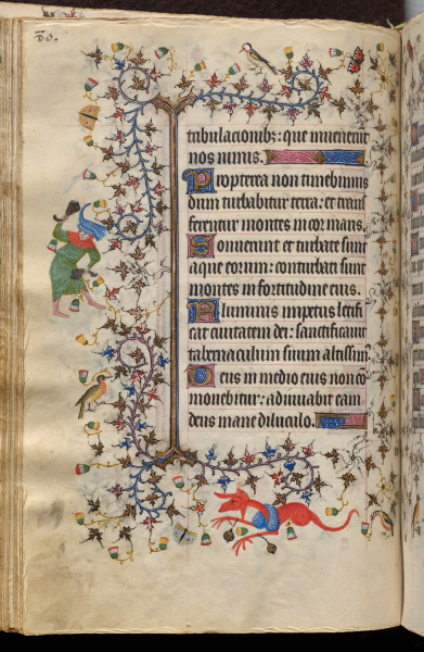 Hours of Charles the Noble, King of Navarre (1361-1425): fol. 40v, Text