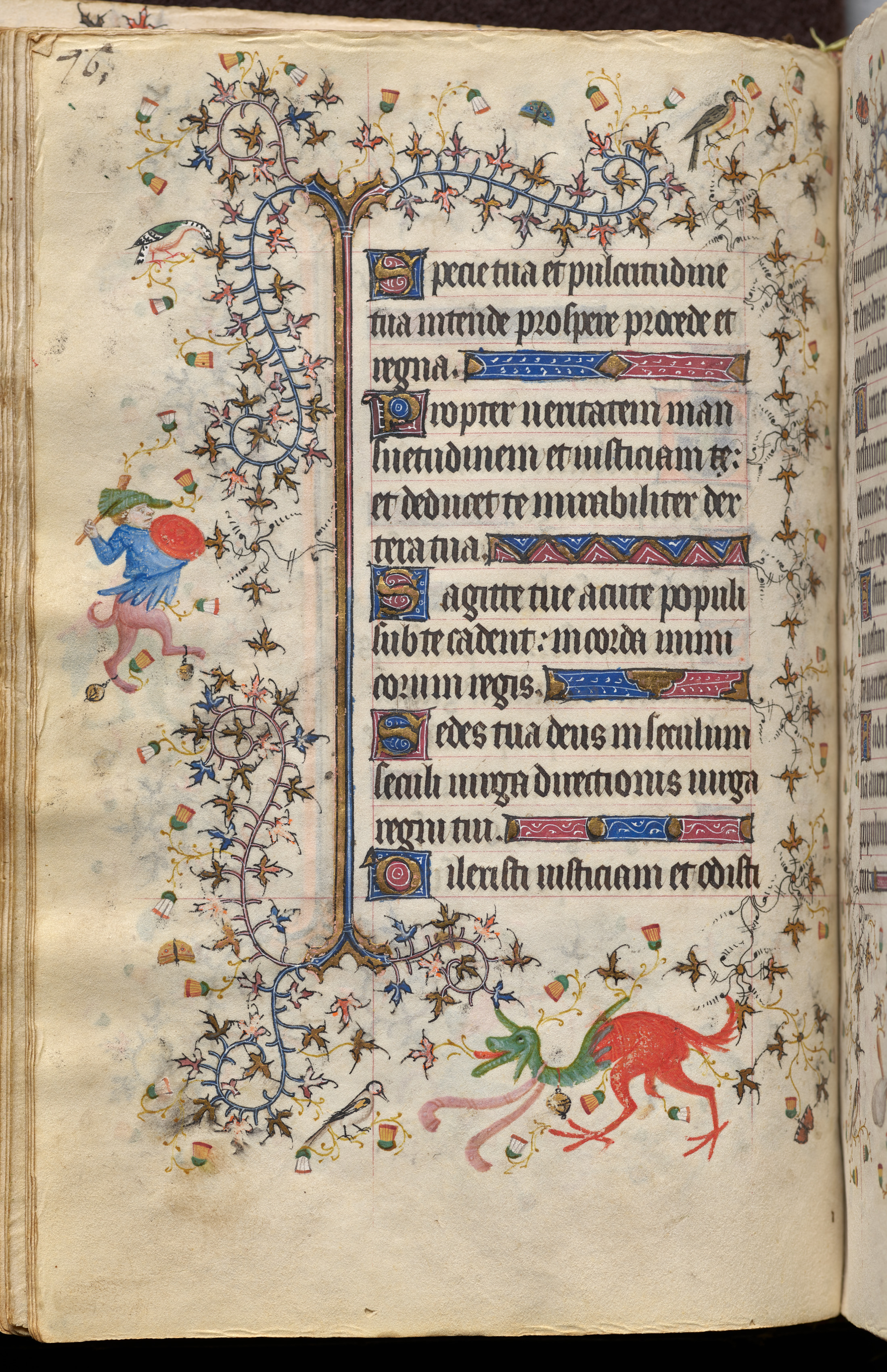 Hours of Charles the Noble, King of Navarre (1361-1425): fol. 38v, Text