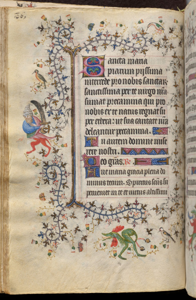 Hours of Charles the Noble, King of Navarre (1361-1425): fol. 43v, Text